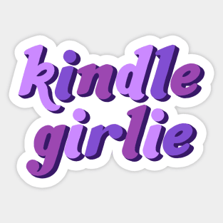 kindle girlie Sticker